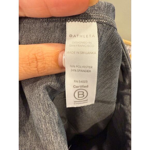 Athleta Woman's XXS Ultimate Stash Pocket Capri Gray Yoga Leggings - Picture 7 of 7